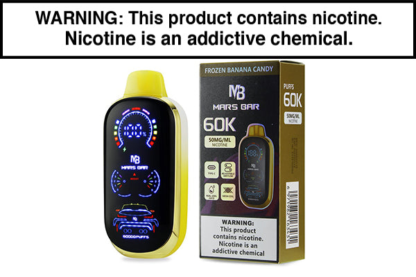 VRK MARS BAR 60K DISPOSABLE VAPE - 60,000 PUFFS Frozen Banana Candy