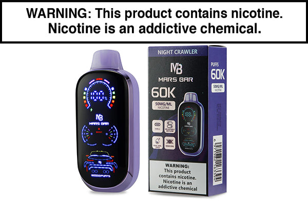 VRK MARS BAR 60K DISPOSABLE VAPE - 60,000 PUFFS Night Crawler