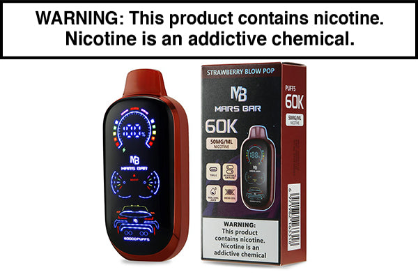 VRK MARS BAR 60K DISPOSABLE VAPE - 60,000 PUFFS Strawberry Blow Pop
