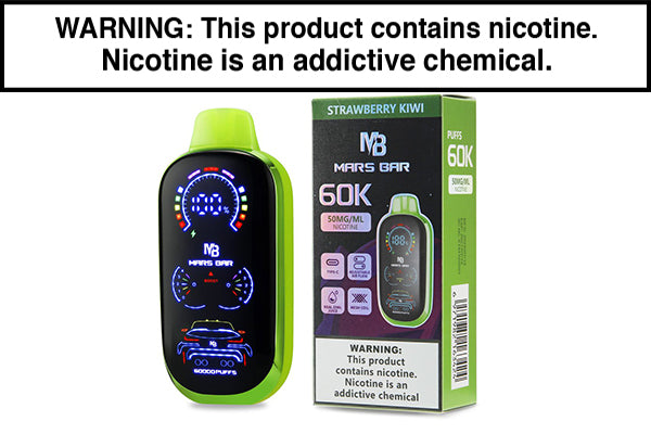 VRK MARS BAR 60K DISPOSABLE VAPE - 60,000 PUFFS Strawberry Kiwi