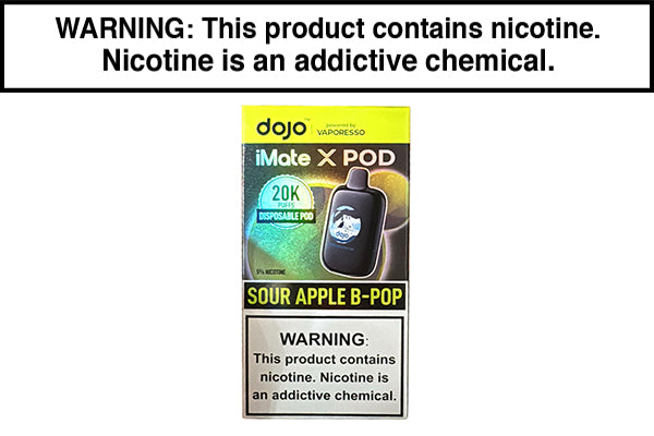 DOJO IMATE X 20K DISPOSABLE POD Sour Apple B-Pop