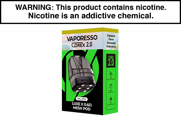 VAPORESSO LUXE X COREX 2.0 REPLACEMENT PODS (2-PACK) 0.6ohm