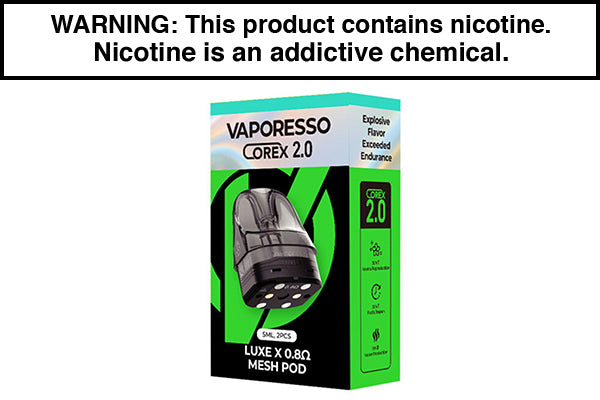 VAPORESSO LUXE X COREX 2.0 REPLACEMENT PODS (2-PACK) 0.8ohm