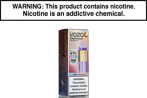 VOZOL MEGA 50K DISPOSABLE VAPE POD Juicy Peach Ice