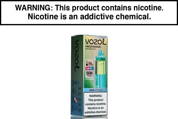VOZOL MEGA 50K DISPOSABLE VAPE POD Sour Apple Ice