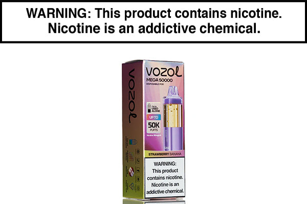VOZOL MEGA 50K DISPOSABLE VAPE POD Strawberry Banana