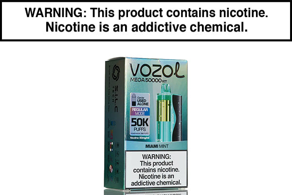 VOZOL MEGA 50K DISPOSABLE VAPE - 50,000 PUFFS Miami Mint
