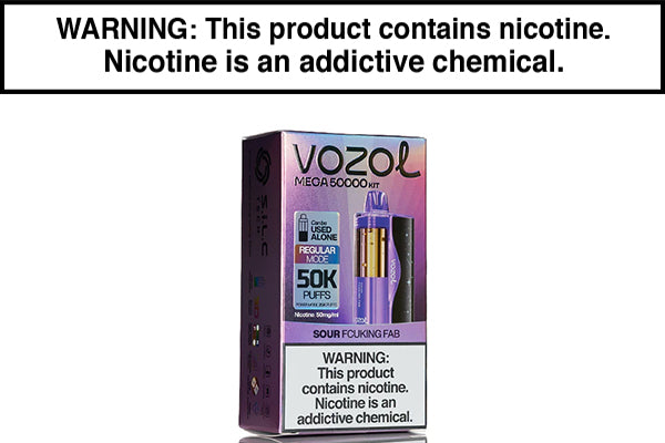 VOZOL MEGA 50K DISPOSABLE VAPE - 50,000 PUFFS Sour Fcuking Fab