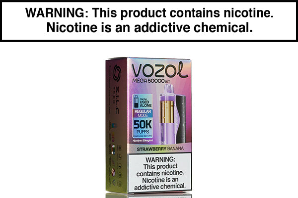 VOZOL MEGA 50K DISPOSABLE VAPE - 50,000 PUFFS Strawberry Banana