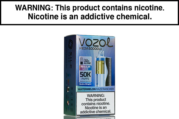 VOZOL MEGA 50K DISPOSABLE VAPE - 50,000 PUFFS Watermelon Razz Rancher