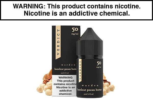 WARDEN (HAZELNUT PECAN BUTTER) BY VERDICT SALTS 30ML WARDEN (HAZELNUT PECAN BUTTER) BY VERDICT SALTS 30ML