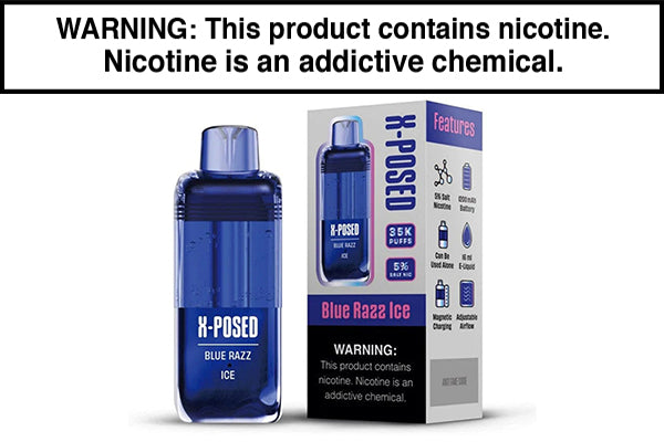 MI-POD X-POSED 35K DISPOSABLE POD Blue Razz Ice