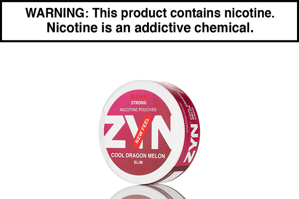 ZYN SLIM EUROPEAN NIC POUCHES Cool Dragon Melon 11mg Strong
