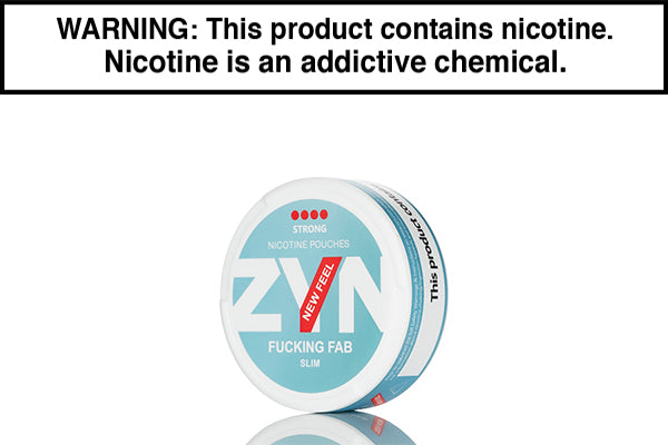 ZYN SLIM EUROPEAN NIC POUCHES Fcuking Fab 11mg Strong
