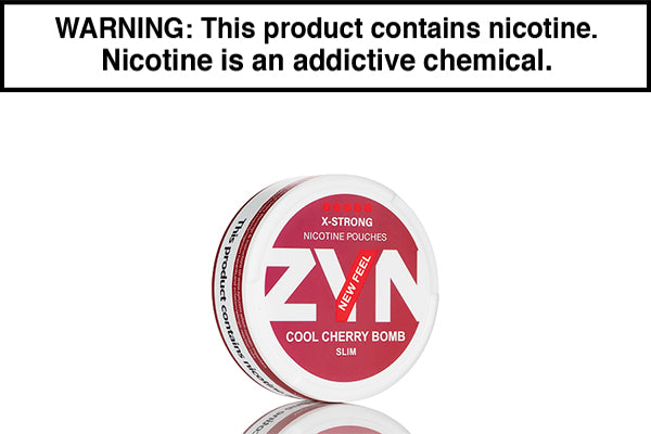 ZYN SLIM EUROPEAN NIC POUCHES Cool Cherry Bomb 18mg X-Strong