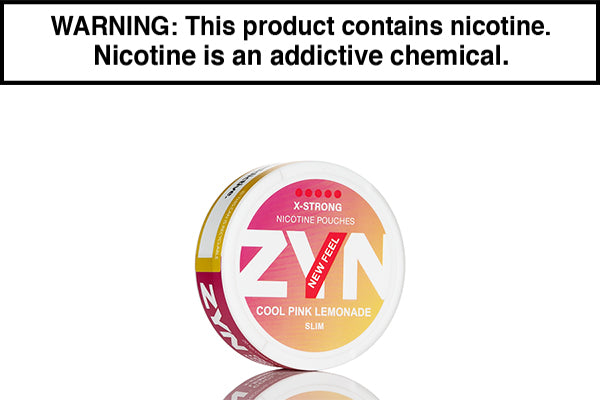 ZYN SLIM EUROPEAN NIC POUCHES Cool Pink Lemonade 18mg X-Strong