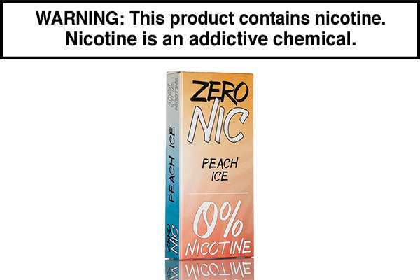 Zero Nic 6K 6000 Puffs Disposable Vape - 12mL Peach Ice