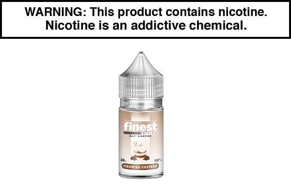 tiramisu custard vape juice The Finest Saltnic Series Signature Edition Salt 30ML Black Lava Vape main image 1