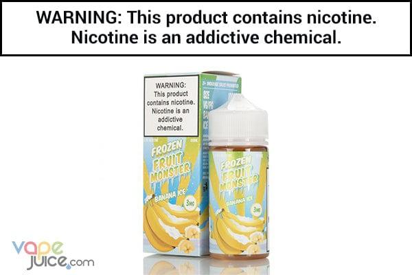 Banana Ice By Frozen Fruit Monster 100ml For Sale Banana Ice 100ml - Frozen  Fruit Monster 21,90  : E-liquide Chez Arsne Valentin Australia Salt Nic