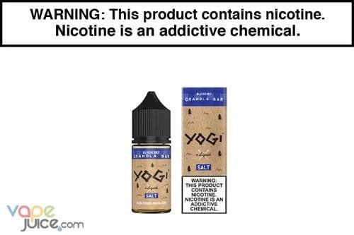 BLUEBERRY GRANOLA BAR BY YOGI E LIQUID SALT 30ML