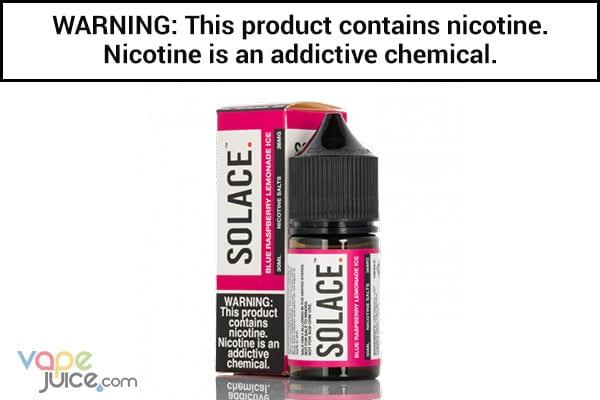 BLUE RASPBERRY LEMONADE ICE BY SOLACE NICOTINE SALT 30ML BLUE RASPBERRY LEMONADE ICE BY SOLACE NICOTINE SALT 30ML