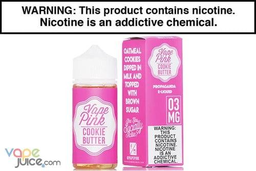 COOKIE BUTTER BY VAPE PINK 100ML | 60ML COOKIE BUTTER BY VAPE PINK 100ML | 60ML
