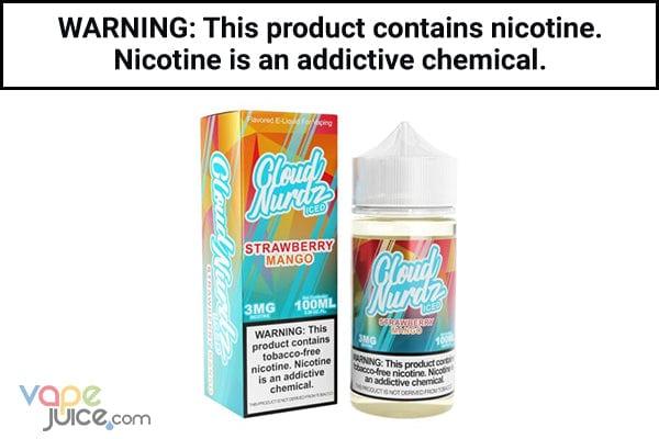 ICED STRAWBERRY MANGO BY CLOUD NURDZ 100ML