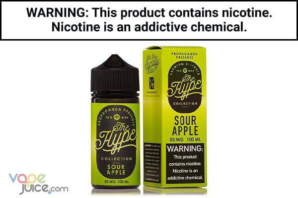 SOUR APPLE BY THE HYPE COLLECTION 100ML
