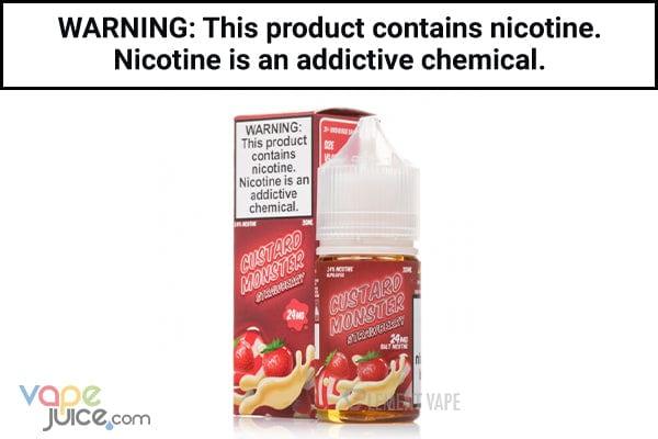 STRAWBERRY BY CUSTARD MONSTER SALT NIC 30ML
