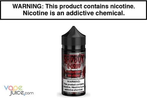 STRAWBERRY JAM COOKIE BY SADBOY E LIQUID 100ML STRAWBERRY JAM COOKIE BY SADBOY E LIQUID 100ML