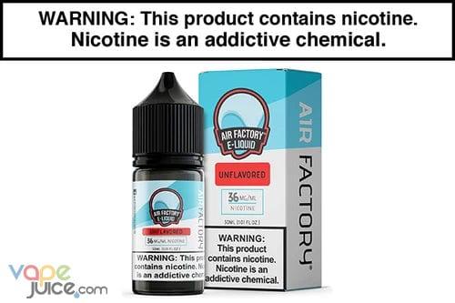 UNFLAVORED BY AIR FACTORY SALT 30ML