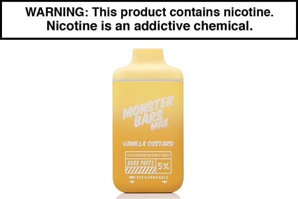 Monster Bar MAX 6000 Puff Disposable Vape - 5% Monster Bar MAX 6000 Puff Disposable Vape - 5%