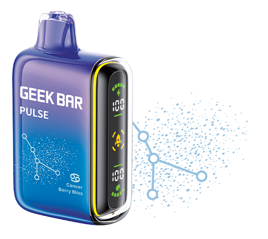 The Berry Bliss Geek Bar flavor includes notes of cherry, blueberry, blackberry and raspberry.