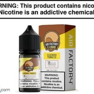 air factory salts bold tobacco  Custard Nic Salt 30ml  Select Vape Tobacco - Air Factory E-Liquid