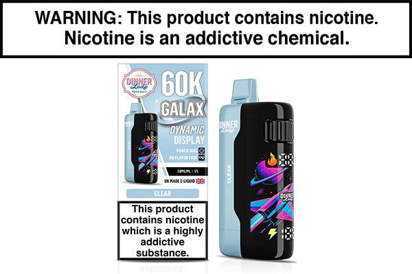 DINNER LADY GALEX 60K DISPOSABLE VAPE - 60,000 PUFFS Clear
