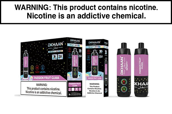 DKHAAN INFINITY 25K DISPOSABLE VAPE - 25000 PUFFS Passion Fruit Guava