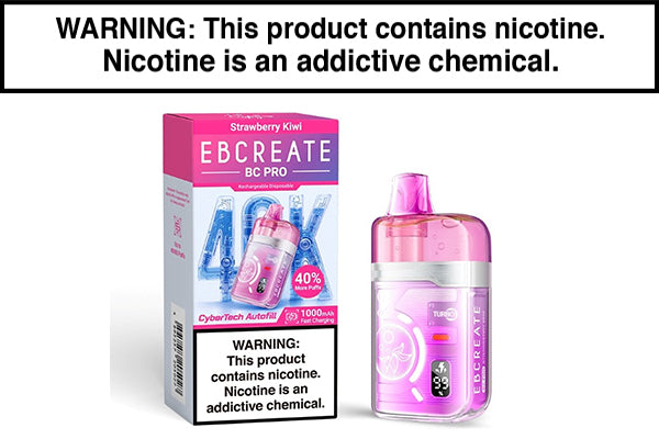 EB CREATE BC PRO DISPOSABLE VAPE - 40,000 PUFFS Strawberry Kiwi