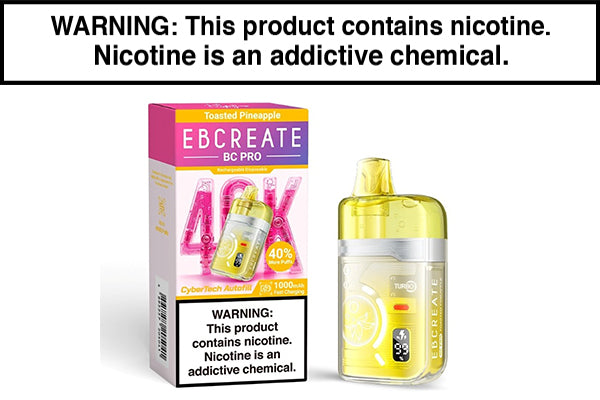 EB CREATE BC PRO DISPOSABLE VAPE - 40,000 PUFFS Toasted Pineapple