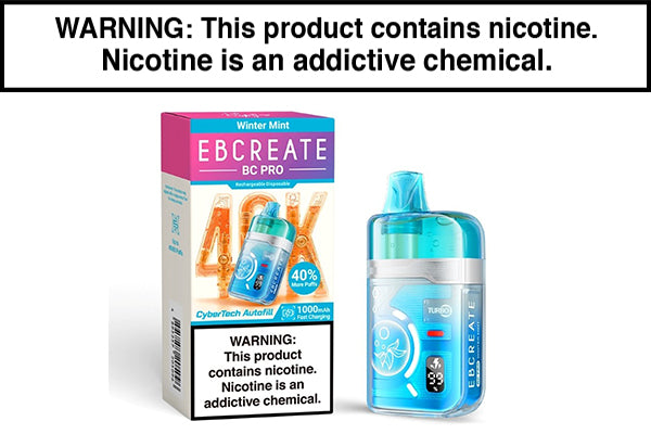 EB CREATE BC PRO DISPOSABLE VAPE - 40,000 PUFFS Winter Mint