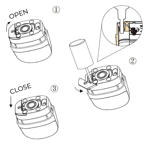 This diagram shows how to fill the Vaporesso Luxe XR Max pod.