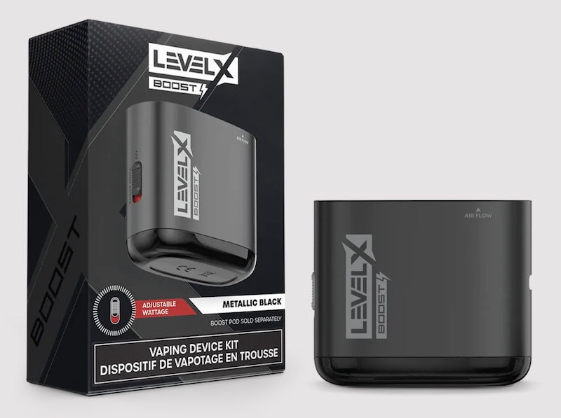 The Flavor Beast Level X Boost system doesn't come with a pod, so you'll need to purchase at least one separately.