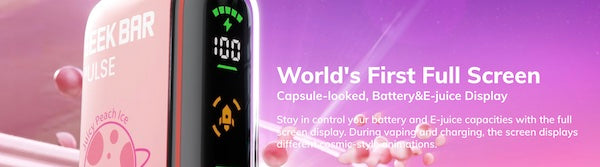 Many modern disposable vapes now have displays that show their battery life in real time.