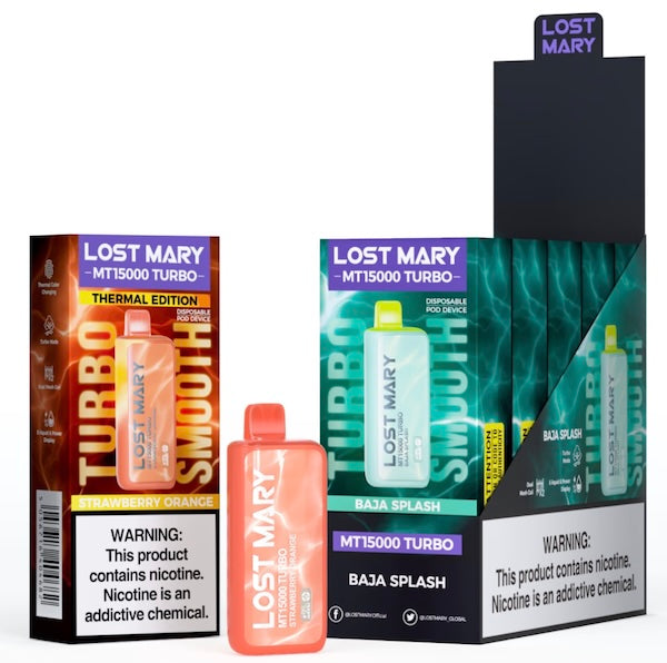 Always check the authenticity code on the box before using a Lost Mary vape.