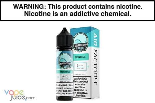 Menthol by Air Factory - 60ml - Vape Juice