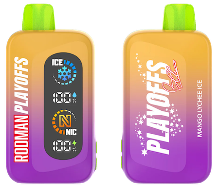Mango Lychee Ice Rodman Playoffs Vape