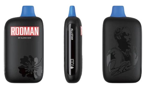 The Rodman disposable vape is extremely discreet thanks to its all-black design.