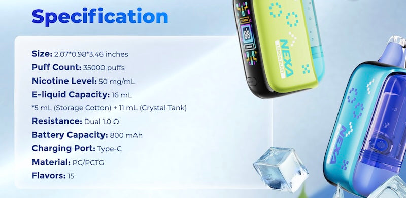 Nexa Pix Specs
