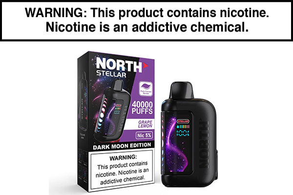 NORTH STELLAR 40K DISPOSABLE VAPE - 40,000 PUFFS Grape Lemon