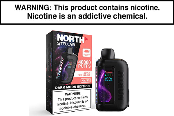 NORTH STELLAR 40K DISPOSABLE VAPE - 40,000 PUFFS Juicy Peach Ice