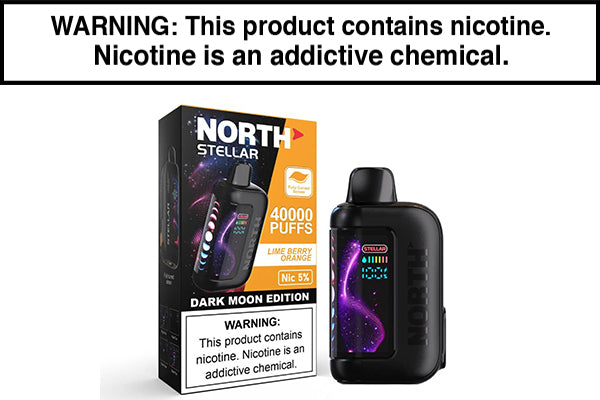 NORTH STELLAR 40K DISPOSABLE VAPE - 40,000 PUFFS Lime Berry Orange